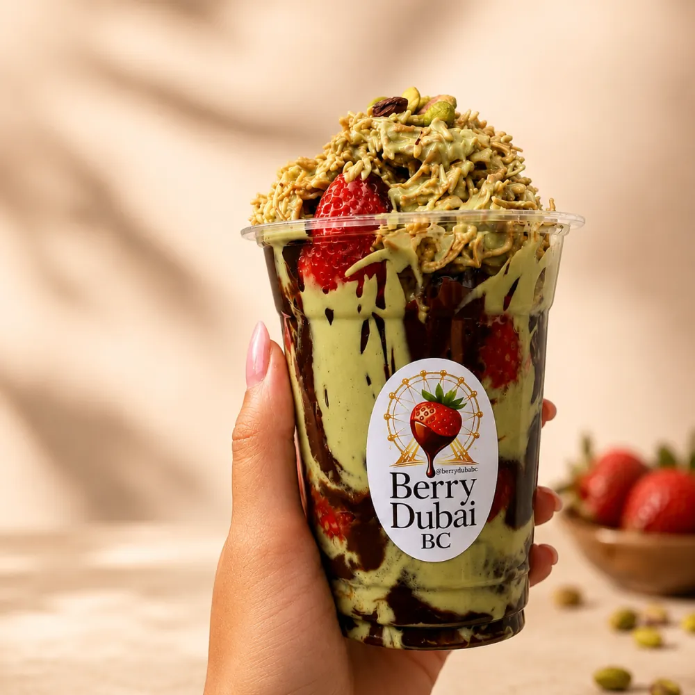 Copo de Dubai com pistache